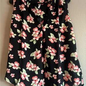 DNA Couture Black Floral Blouse